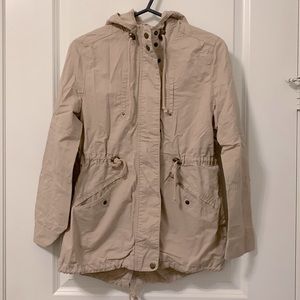 Pink Utility Anorak Jacket with Hood